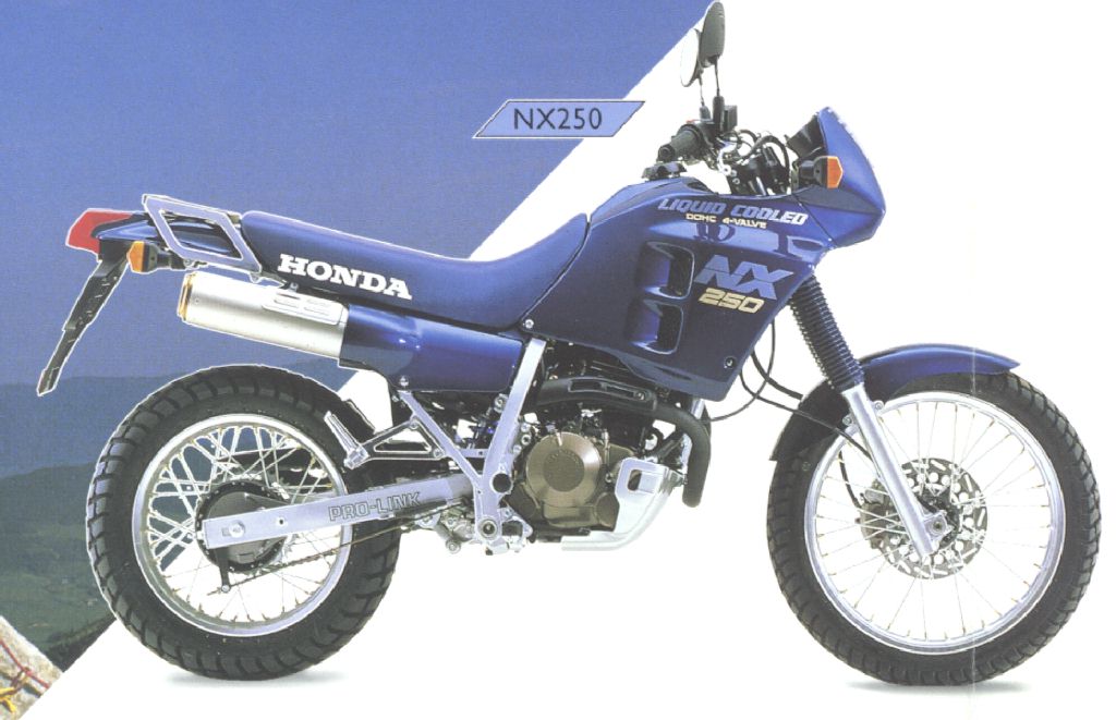 The Honda Nx 250 J K L P Md21 At Motorbikespecs Net The